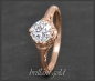Preview: Diamant Ring 0,91ct, 585 Gold, Antik Jugendstil Design